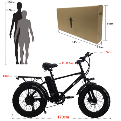 CMACEWHEEL T20 Electric Bike with 750W motor and 15AH battery featuring durable tires2